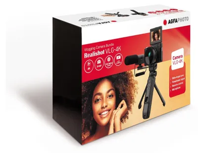 Obrázok produktu pre AgfaPhoto Realishot VLG-4K, 24 MP, CMOS, 4K Ultra HD, 250 g, Čierna