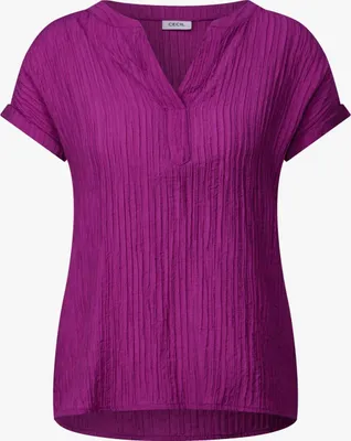 Produktbild von CECIL Kurzarmbluse 'Strukturbluse', B345659, anemone pink, Gr. L