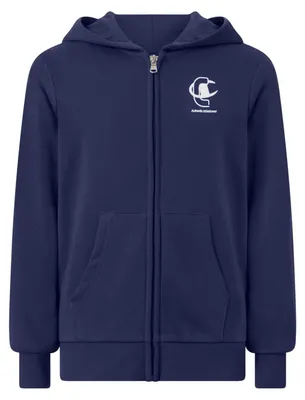 Productafbeelding van Champion Jongens Trui met Rits en Capuchon, Blauw (Bs561), Maat L