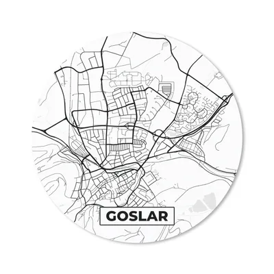 Produktbild von MuchoWow® Mauspad Mousepad Karte - Goslar - Stadtplan 50x50 cm - Mousepads - Maus Mat - Pad - Mausunterlage - Vinyl