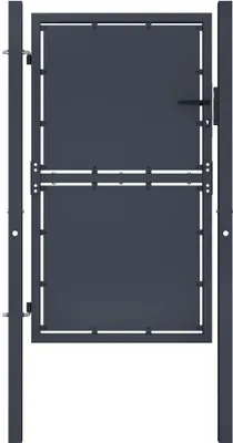 Obrázek produktu pro Zahradní branka ocelová 100 x 175 cm antracitová