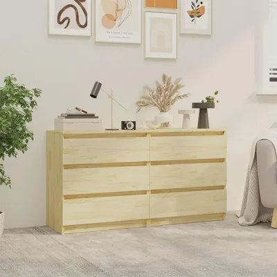 Produktbild von vidaXL Nachttische 2 Stk. 60x36x64 cm Massivholz Kiefer