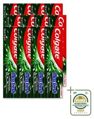 Produktbild von 12 x Colgate MaxFresh Whitening Bamboo Charcoal Tandpasta - 100 ml - Vorratspackung - 12 Stücke