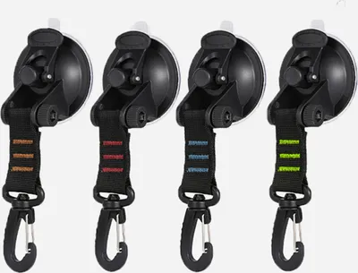 Produktbild von Saugnapf Haken Extra Stark, Saugnäpfe Anker, Saugnapf Haken Camping für Vorzelt Wohnmobil Camping Zubehör, 4pc