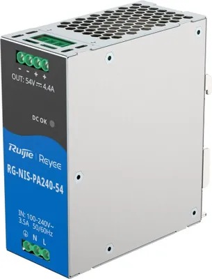 Obrázok produktu pre Ruijie Networks RG-NIS-PA240-54, 240 W, 100 - 240 V, 50/60 Hz, 3.5 A, Do teploty, 150000 h