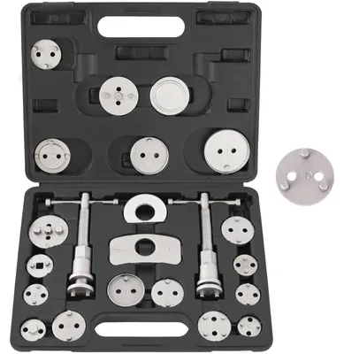 Produktbild von TECPO Bremskolbenrücksteller Set, 22-teilig Universal Bremskolben Bremssattel Rückstellwerkzeug Auto KFZ Werkzeug Rücksteller Satz