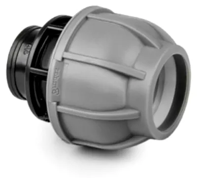 Produktbild von Schlauchkupplung mit Außengewinde für PE-Rohre 20 mm - 3/4"