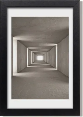 Produktbild von Bild 20x30 MDF-Rahmen, Wandkunst Konkreter Tunnel
