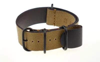 Produktbild von Happel Nato-/ Durchzugsband Kansas 22mm cognac