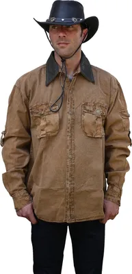 Produktbild von Scippis Hemd Westernhemd Country Outdoor Freizeit Western »Leeton« Tobacco