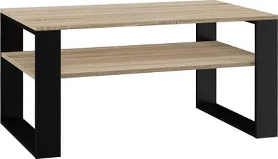 Produktbild von Couchtisch Ralph Sonoma-Eiche / Schwarz 90 cm mit Ablage