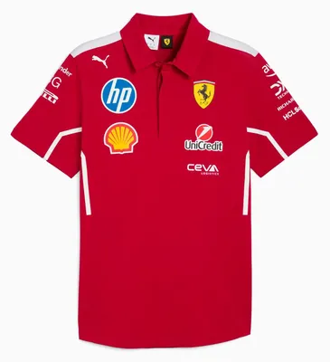 Produktbild von Puma Sf Team Kurzarm-poloshirt Rot L Herren,Damen Rot L