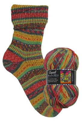 Produktbild von Opal In Variation nach Hundertwasser Werken 100 g Pullover- & Sockenwolle 425 m Farbe 3206 - Blinde Venus