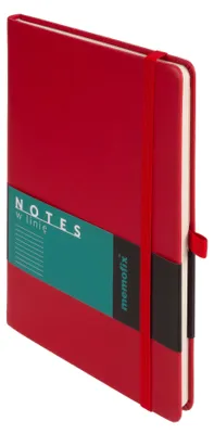 Image de Cahier Memorix A5 - Rouge avec lignes