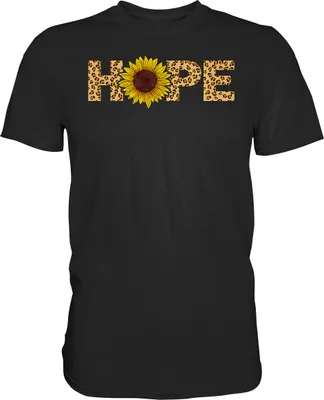 Produktbild von Hope Sonnenblumen T-Shirt Hoffnung Gärtner Geschenk Garten – Black / M