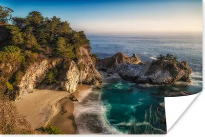 Produktbild von MuchoWow® Poster Monterey bei Big Sur in Amerika 90x60 cm - Schlafzimmer