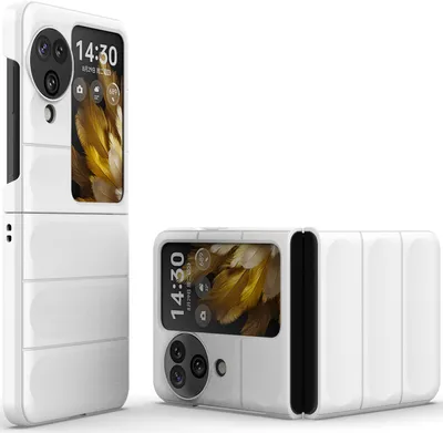 Obrázek produktu pro Pouzdro pro Oppo Find N3 Flip Tvrdé PC Matné Nárazuvzdorné Protiskluzové Pouzdro Bílý