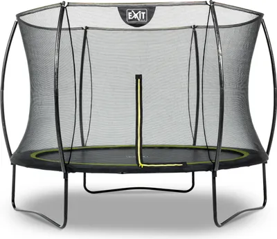Image de EXIT Silhouette Trampoline ø244cm – Sur pieds – Rond – Trampoline de Jardin – pour Enfants – Noir
