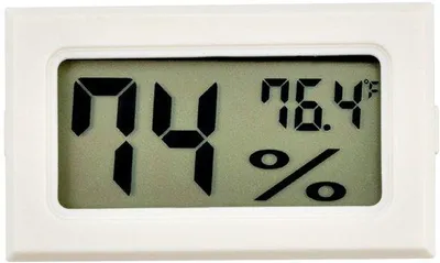 Obrázok produktu pre Digitálny vnútorný vlhkomer s ukazovateľom teploty, biely