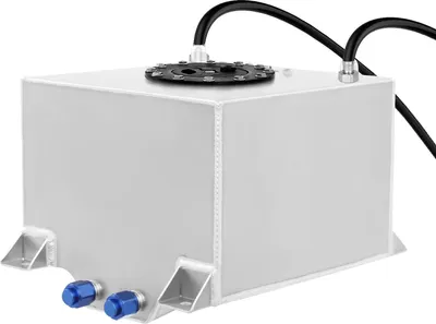Immagine prodotto di Universal 5 galloni - Serbatoio carburante in alluminio - Circa 19 L - Per auto, camion, fuoristrada - Leggero - Resistente alla corrosione