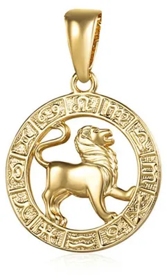 Produktbild von Gold plated Lion pendant SVLP0713XH2GOLE