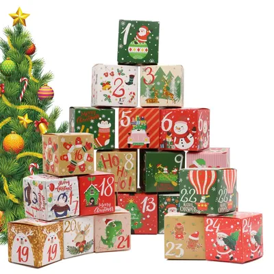 Imagen del producto de Calendario de Adviento casero con 24 bombones
