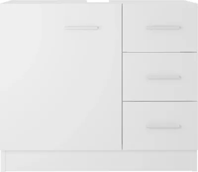 Produktbild von "2026 Promotion" Waschbeckenunterschrank - Badezimmerschrank - Weiß 63x30x54 cm - Holzwerkstoff - Badezimmer CC27029