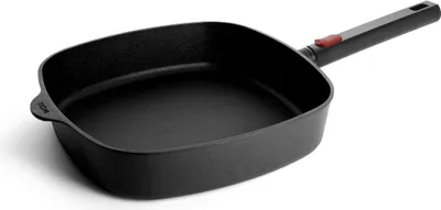 Obrázek produktu pro Pánev, čtvercová, 28 x 28 cm, 3,5 l, recyklovaný hliník, nepřilnavý povrch QXR, indukce - Woll | EcoLogic QXR