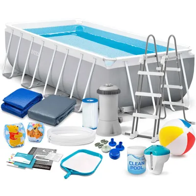 Obrázok produktu pre Basen Ogrodowy Stelaňľowy 400 X 200 X 100 Cm Zestaw 17W1 Intex 26788