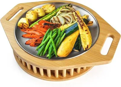 Image de Plaque chauffante pour barbecue, en acier inoxydable, pour grillades
