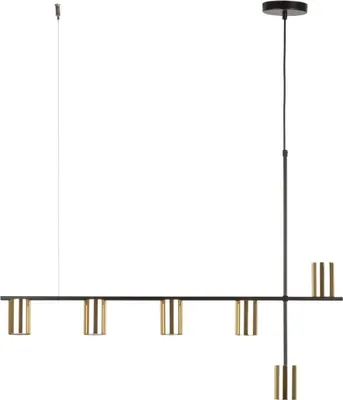 Zdjęcie produktu dla Lampa wisząca dekoracyjna złoto-czarna nowoczesna 6 reflektorki Vendo 6xGU10 12W Sigma Lighting