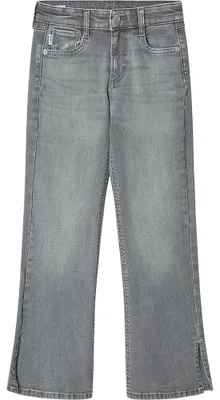 Productafbeelding van Pepe Jeans meisjesbroek, slim fit, flared pijpen, model WILLA, kleur grijs (Denim-8FA), maat 4, kleur grijs (Denim-8)