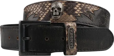 Image de Sendra Python Ledergürtel 1274 Braun