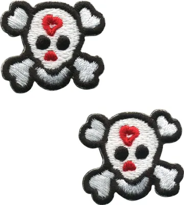 Produktbild von Aufnäher - Totenkopf - 2er Set - Patch