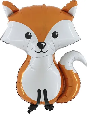 Image de Shape Ballon en plastique "Renard du bois" | 91 cm