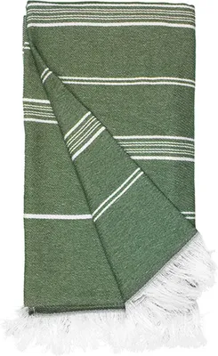 Immagine prodotto di The One Towelling® T1-RHAM | Asciugamano da Hamam riciclato - 100 x 180 cm - Colore: Verde oliva - Dimensioni: 100 x 180 cm