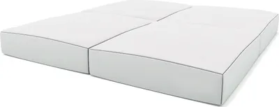 Produktbild von idealfit klappbare Turnmatte 4-teilig grau 100x100x10cm, IFA-101