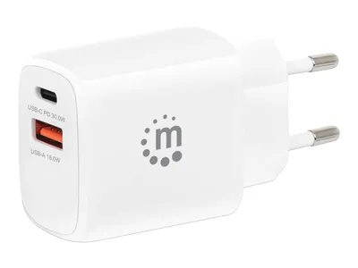 Immagine prodotto di Mini caricatore USB Power Delivery a 2 porte MANHATTAN 30 W