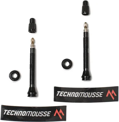 Immagine prodotto di Valvole Technomousse Tubeless, 2 pezzi, nero, 55 mm, nero, 55 mm