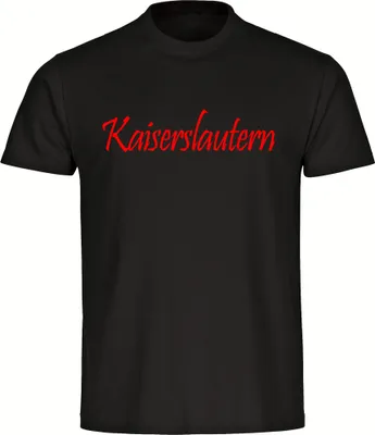 Produktbild von multifanshop Herren T-Shirt - Kaiserslautern - Schriftzug, schwarz, Größe 4XL