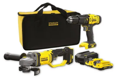 Obrázek produktu pro Stanley sada rázový utahovák + bruska V20 Sfmck471D2 2X2Ah, měkká brašna