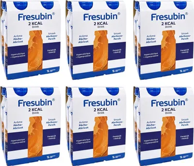 Produktbild von Fresubin 2 KCAL Drink Aprikose-Pfirsich 24x200ml Trinkflasche