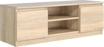 Produktbild von meble masztalerz TV Schrank Eiche-Sonoma Matt 2 Ablagen 2 Türen 160 cm - Lowboard für Wohnzimmer