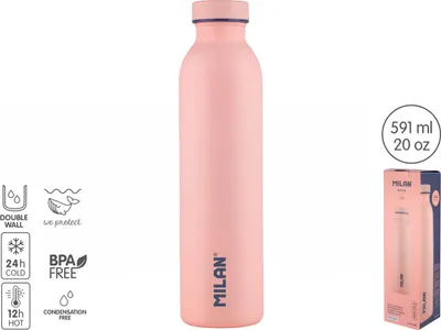 Obrázek produktu pro Termo láhev 591ml 1918 Stříbrná růžová MILAN