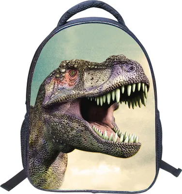 Produktbild von 3 Stück Kinder Schulrucksäcke Dinosaurier Print Schultasche Schultertasche  mit Lunchbag + Federmäppchen（14 Zoll,Beige）