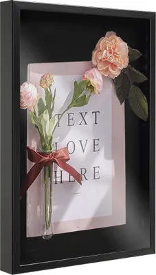 Produktbild von Fotorahmen in 3D - Box Frame - Fotorahmen - 6 cm tief - MDF - 40x60cm - Schwarz
