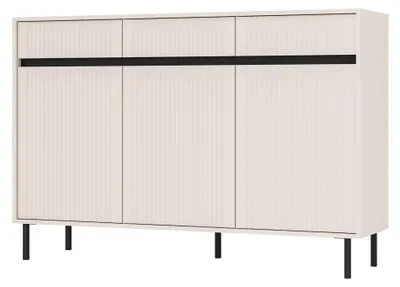 Immagine prodotto di Selsey Osaka - Credenza a 3 ante con tre cassetti, beige sabbia, 149 cm