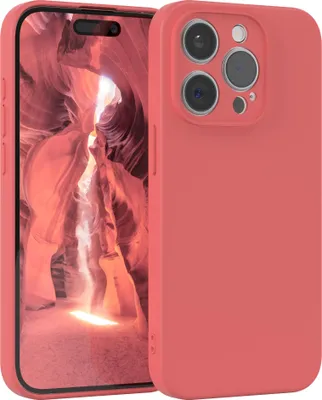 Produktbild von EAZY CASE - TPU Hülle für Apple iPhone 15 Pro, TPU Case stoßfeste Handyhülle, weiches Cover mit Kameraschutz, Silikonhülle in Rot