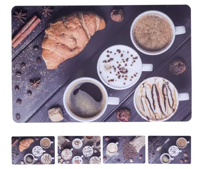 Obrázek produktu pro Prostírání COFFEE 43,5x28,5cm mix 4 dekorů plastové