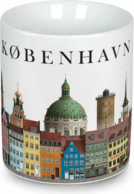 Obrázek produktu pro Martin Schwartz hrnek Kodaň, hrnek na kávu s motivem města, porcelán, 300 ml, MS-8000